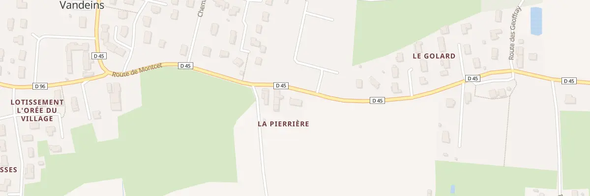 Plan du 316 Rte de Montcet à Vandeins
