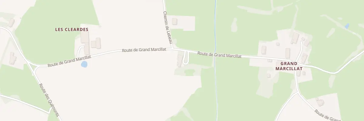 Plan du 1349 Rte de Grand Marcillat à La Chapelle-Thècle