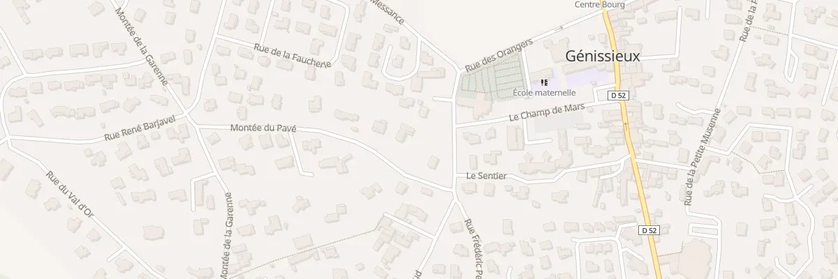 Plan du 80A Rue Frédéric Penelon à Génissieux