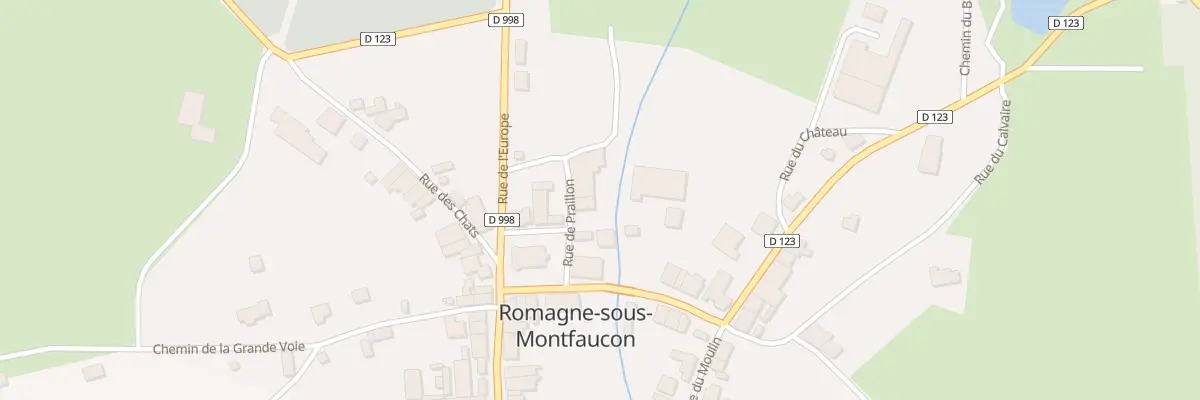 Plan du 2 Rue de Praillon à Romagne-sous-Montfaucon