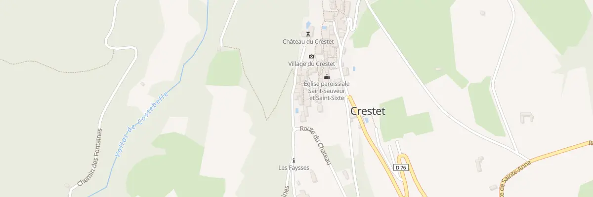 Plan du 5231 Le Village à Crestet