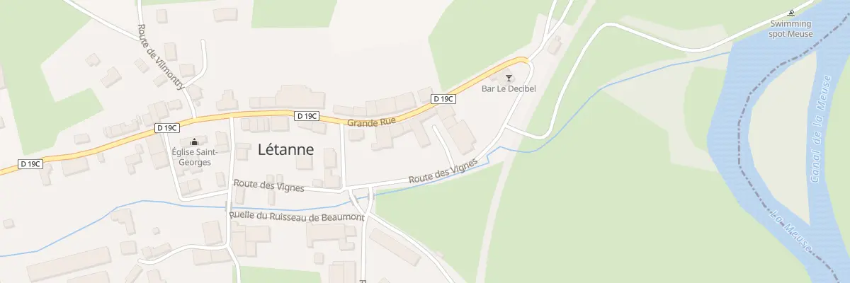 Plan du 2 Rte des Vignes à Létanne