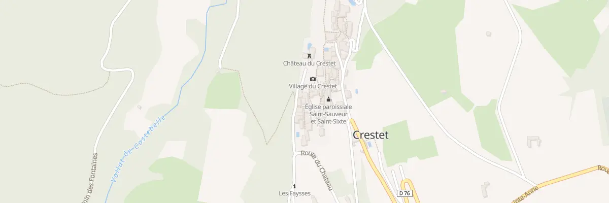 Plan du 5026 Le Village à Crestet