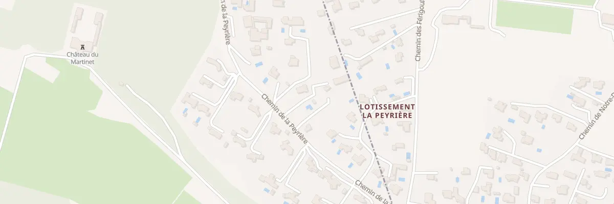 Plan du 264 Che de la Peyrière à Carpentras