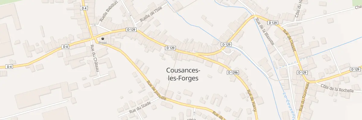 Plan du 30 Rue du Moulin à Cousances-les-Forges