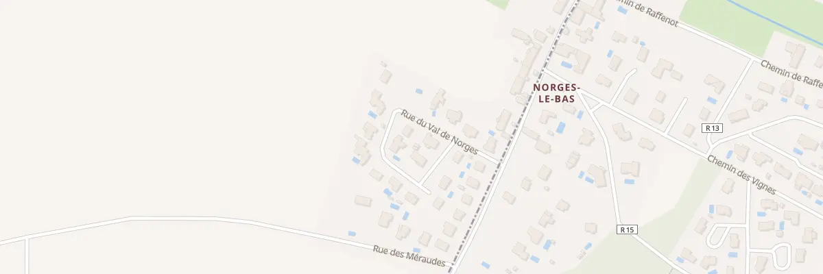 Plan du 7 Rue du Val de Norges à Norges-la-Ville