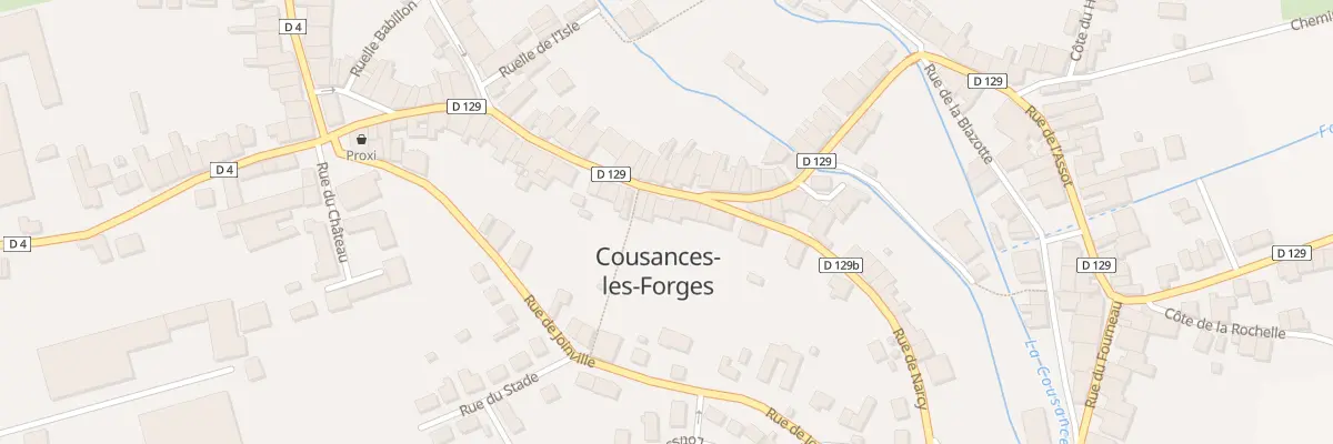 Plan du 32 Rue du Moulin à Cousances-les-Forges