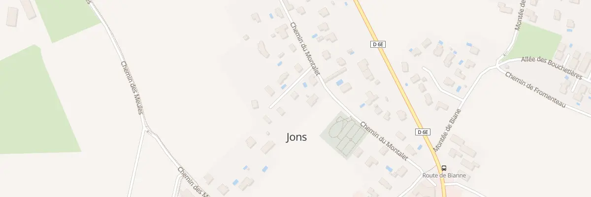 Plan du 1 Imp Montalet à Jons