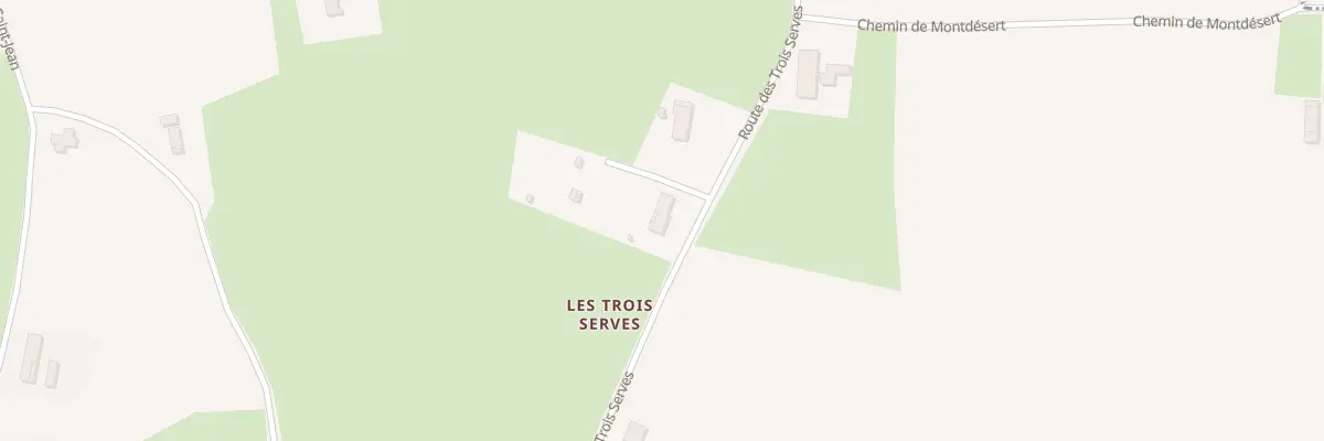 Plan du 537 Rte des Trois Serves à Marsonnas