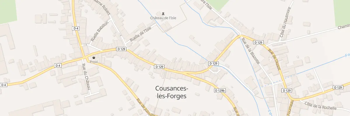 Plan du 23 Rue du Moulin à Cousances-les-Forges