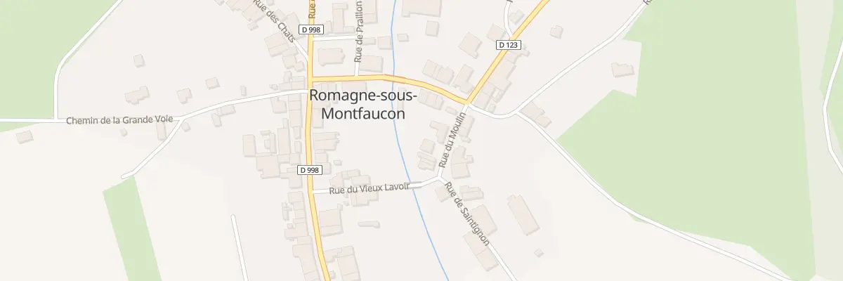 Plan du 8 Rue du Moulin à Romagne-sous-Montfaucon