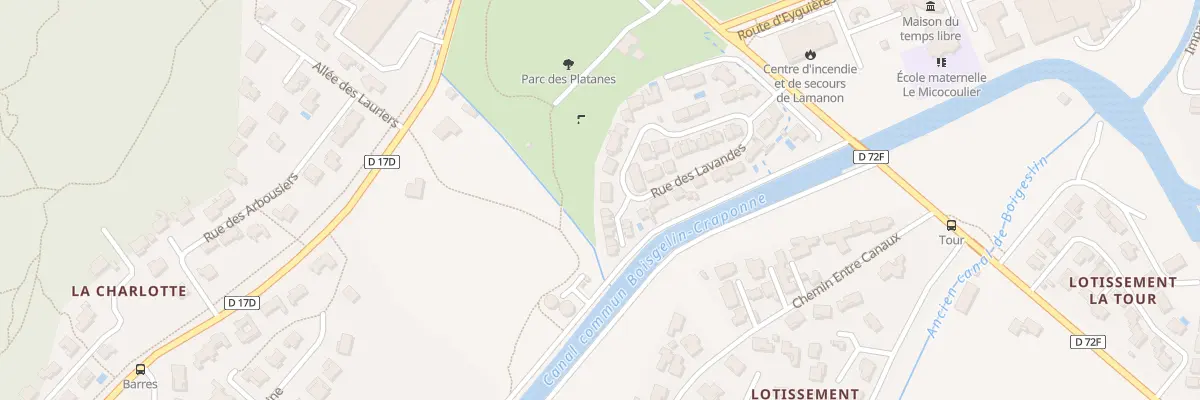 Plan du 5710 Les Barres à Lamanon