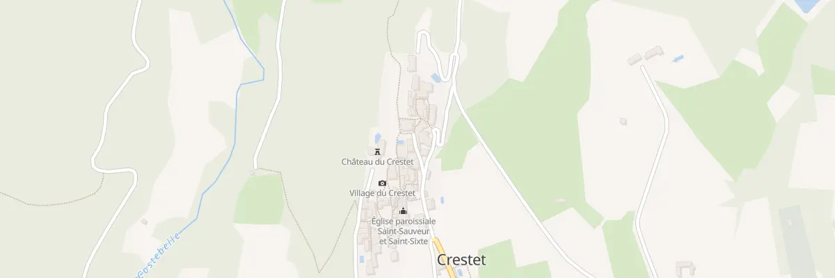 Plan du 5317 Le Village à Crestet