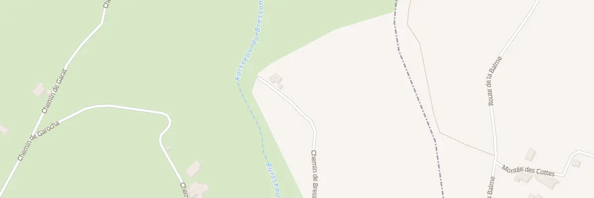 Plan du 470 Che de Bresson à Crépol