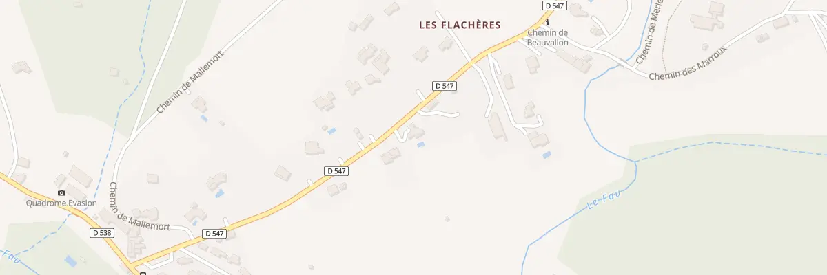 Plan du 5000 Les Flacheres à Dieulefit