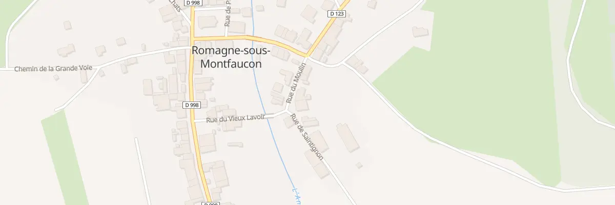 Plan du 1 Rue du Moulin à Romagne-sous-Montfaucon