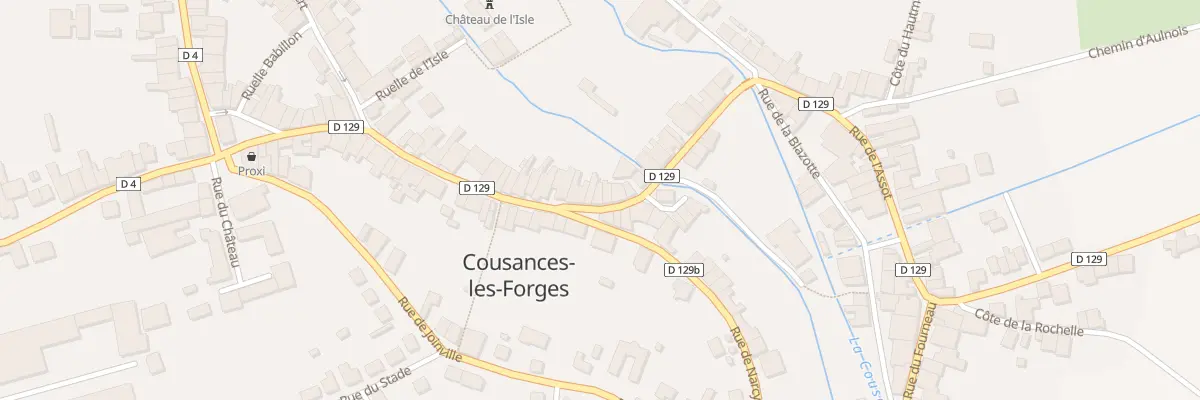Plan du 37 Rue du Moulin à Cousances-les-Forges
