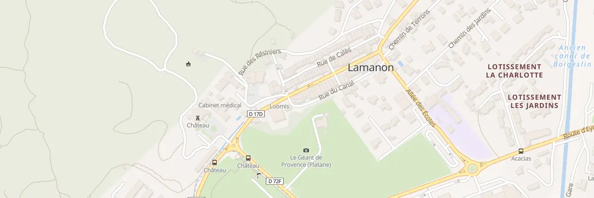 Plan du 3 Rue du Canal à Lamanon