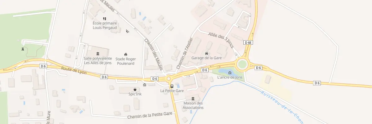 Plan du 2 Che de l’Atelier à Jons