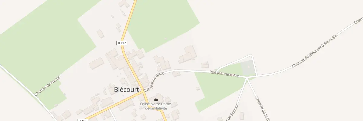 Plan du 7 Rue Jeanne d’Arc à Blécourt