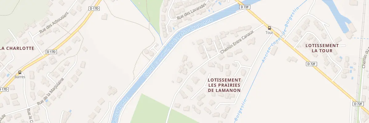 Plan du 1799 Les Barres à Lamanon