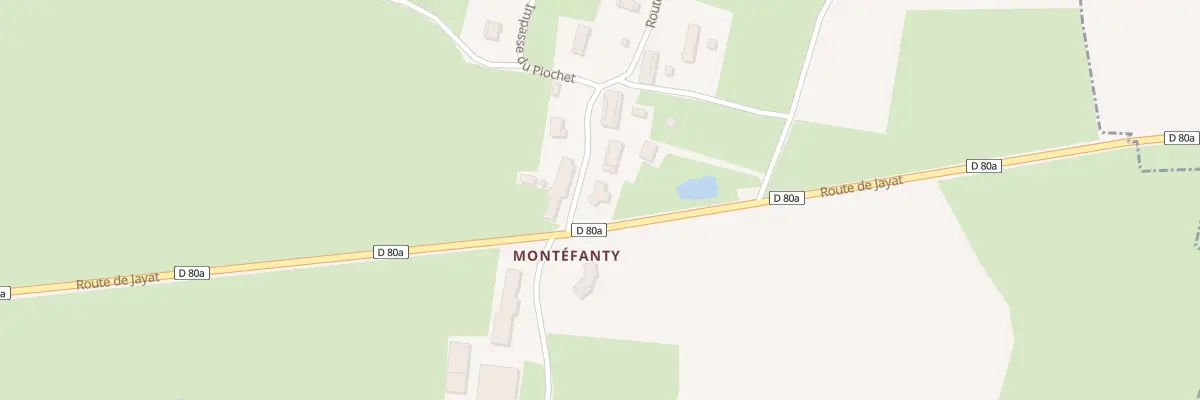 Plan du 1089 Rte de Montéfanty à Saint-Jean-sur-Reyssouze