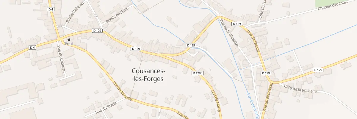 Plan du 1 Rue de Narcy à Cousances-les-Forges