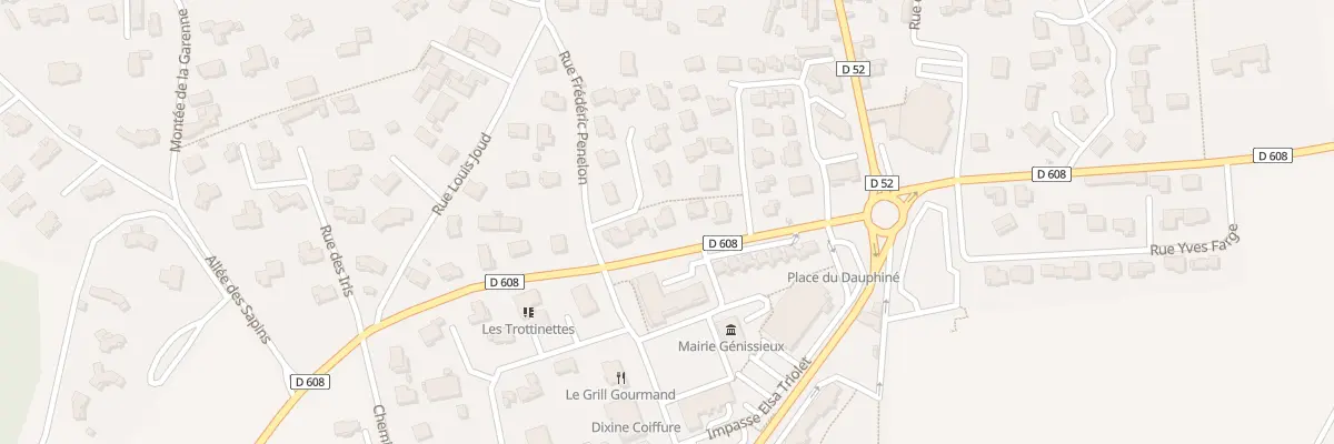 Plan du 50A Rue François Xavier Perret à Génissieux