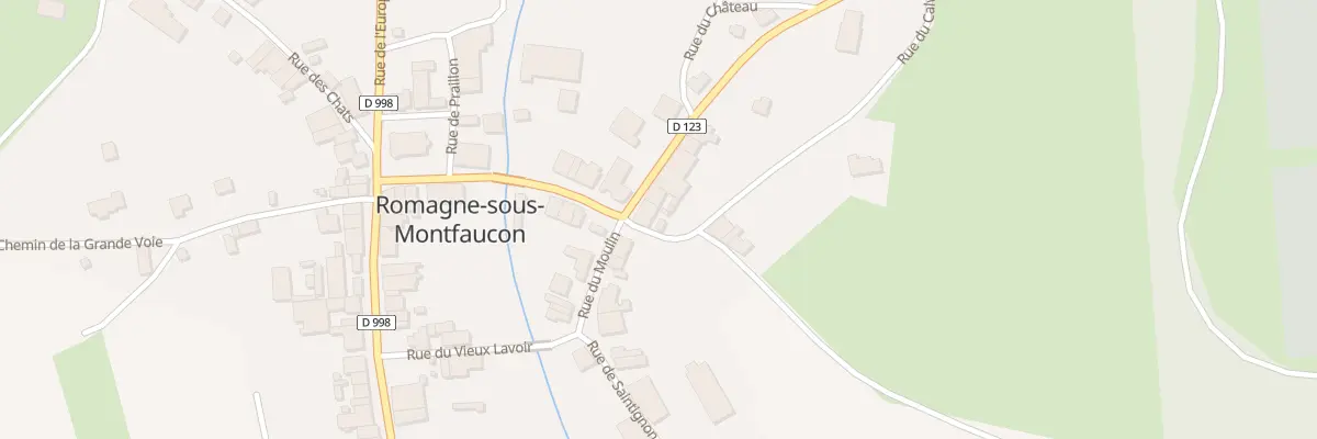 Plan du 2 Rue du General Pershing à Romagne-sous-Montfaucon