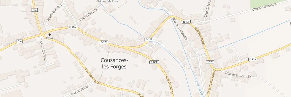 Plan du 38 Rue du Moulin à Cousances-les-Forges