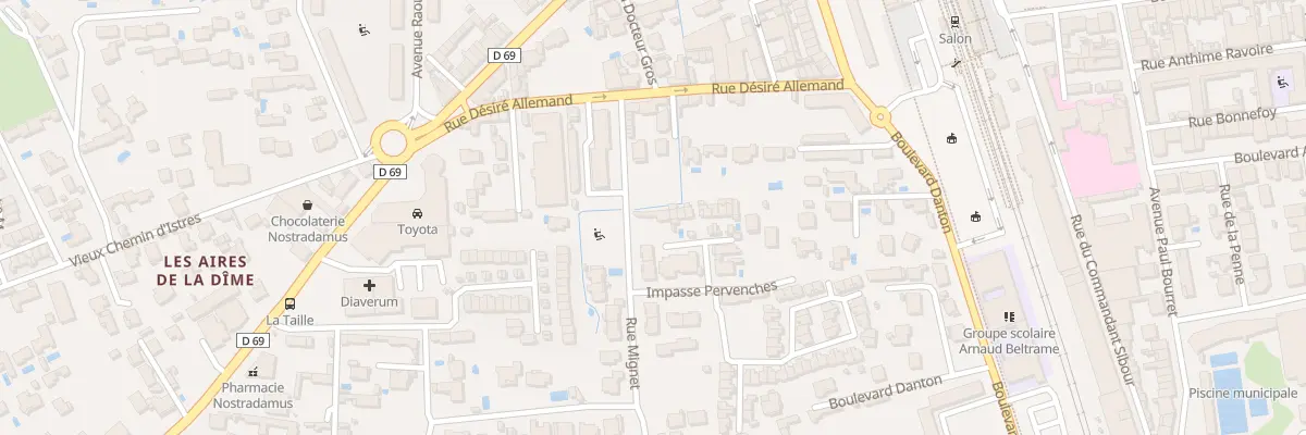 Plan du 15 Rue des Pervenches à Salon-de-Provence