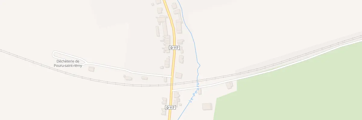 Plan du 23 Rue de la Gare à Pouru-Saint-Remy