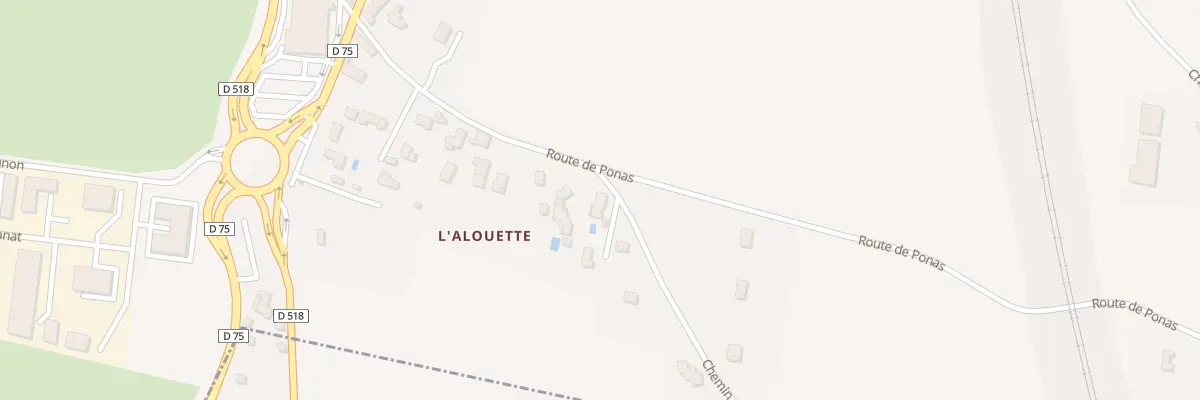 Plan du 2339 Rte de Ponas à Bonnefamille