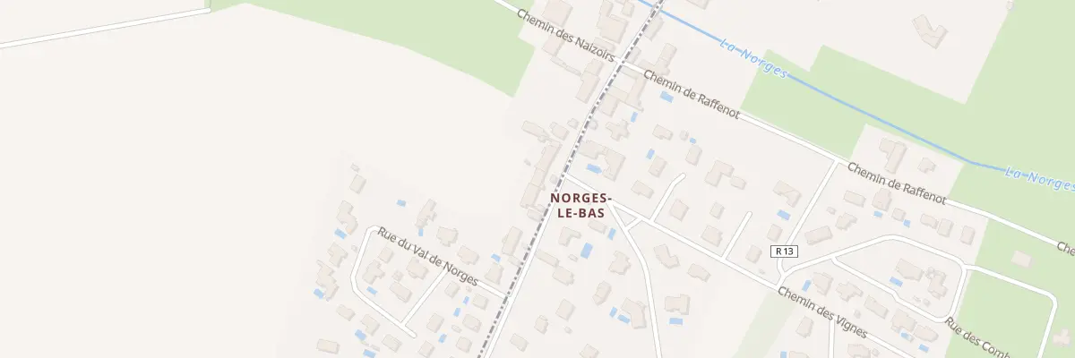 Plan du 26 Voie Romaine à Norges-la-Ville