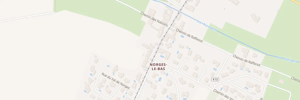 Plan du 22 Voie Romaine à Norges-la-Ville