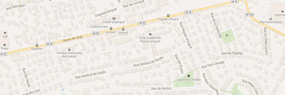 Plan du 736 Rte de Gray à Saint-Apollinaire