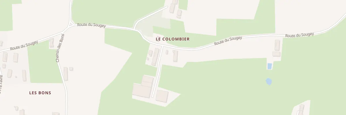 Plan du 1258 Rte du Sougey à Marsonnas