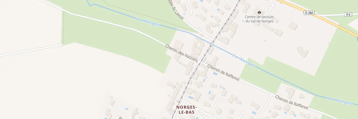 Plan du 3 Che des Nazoirs à Norges-la-Ville