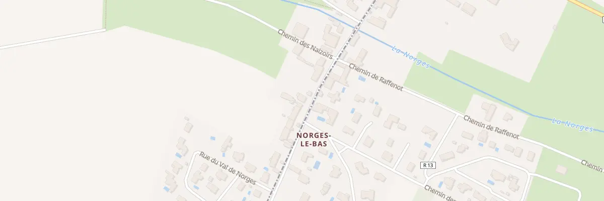 Plan du 20 Voie Romaine à Norges-la-Ville