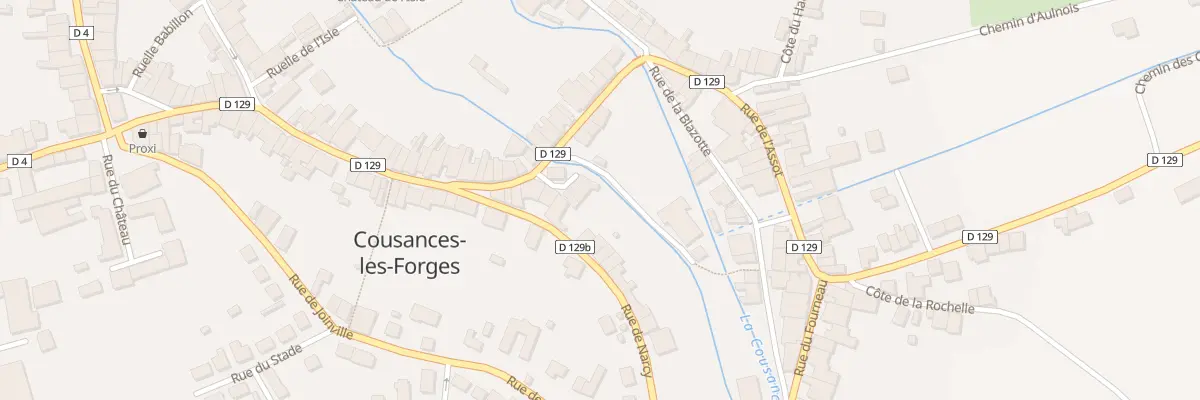Plan du 44 Rue du Moulin à Cousances-les-Forges