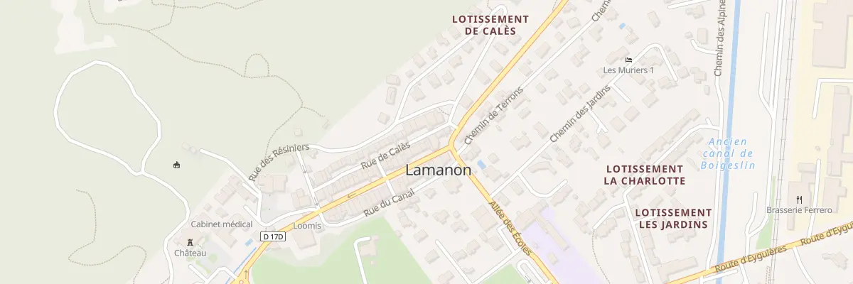 Plan du 1A Gr Grand Rue à Lamanon