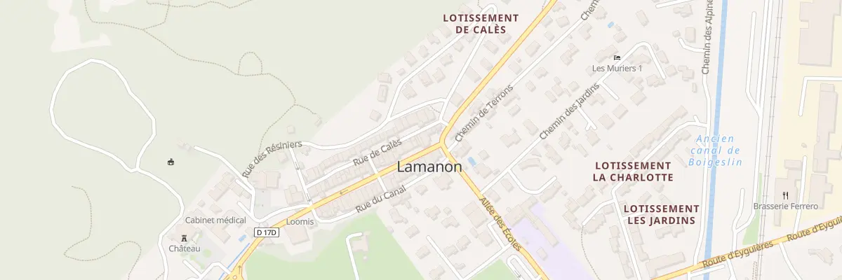 Plan du 1 Gr Grand Rue à Lamanon