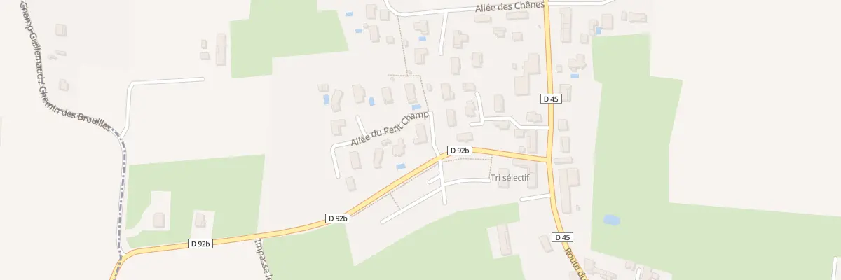 Plan du 89 All du Petit Champ à Curtafond