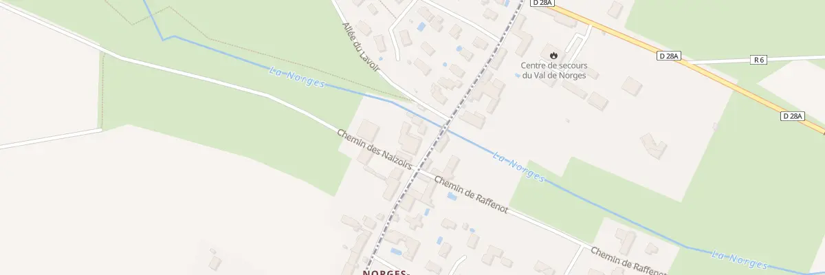 Plan du 14 Voie Romaine à Norges-la-Ville