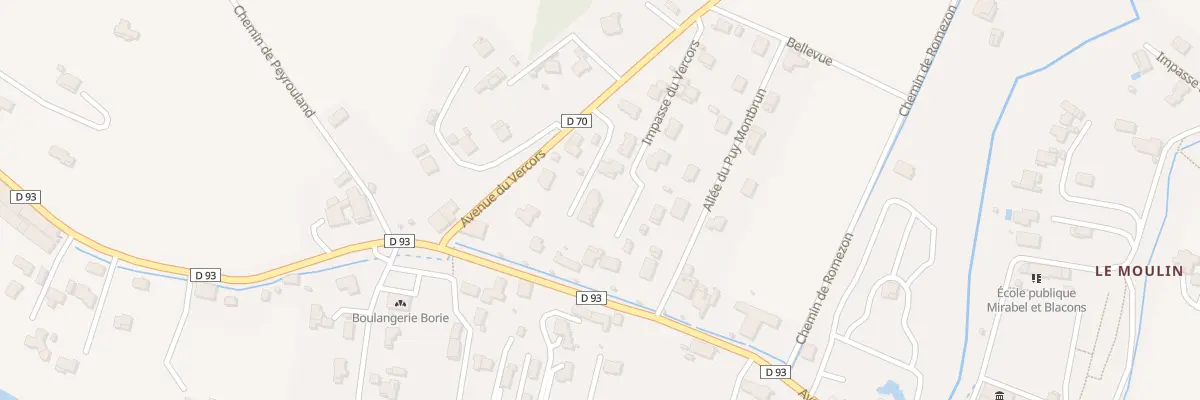 Plan du 5120 Bellevue à Mirabel-et-Blacons