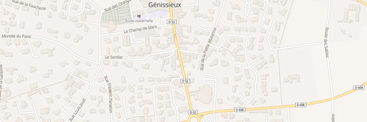 Plan du 160 Rue Simon Chopin à Génissieux