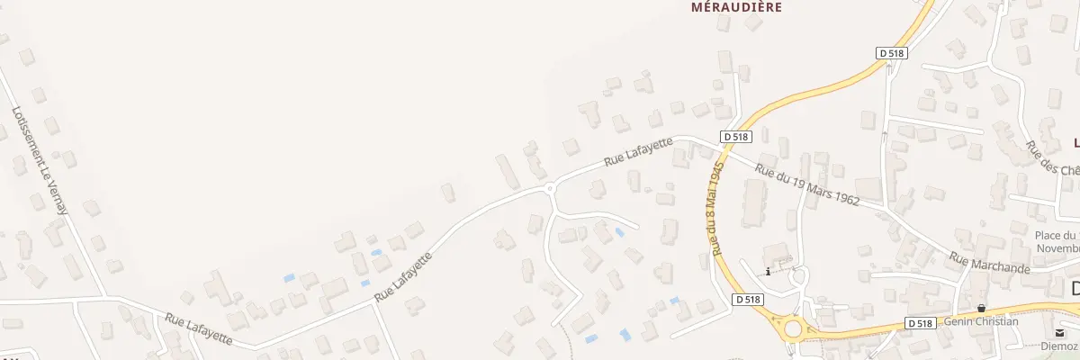 Plan du 14A Rue Lafayette à Diémoz