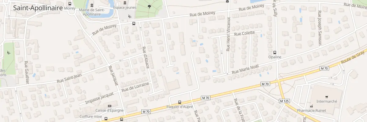 Plan du 881 Rte de Gray à Saint-Apollinaire
