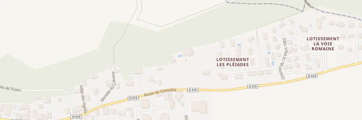 Plan du 595 Rte de Grenoble à Saint-Barthélemy