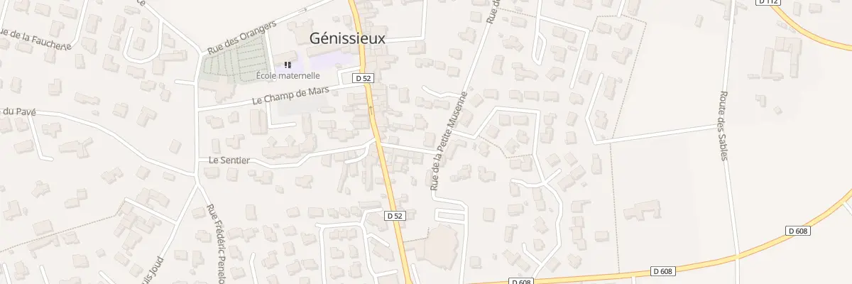Plan du 55A Rue du 19 Mars 1962 à Génissieux